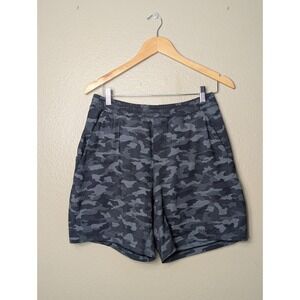 Lululemon Shorts Womens Small Black Gray Camo Athletic Running Gym 6.5"